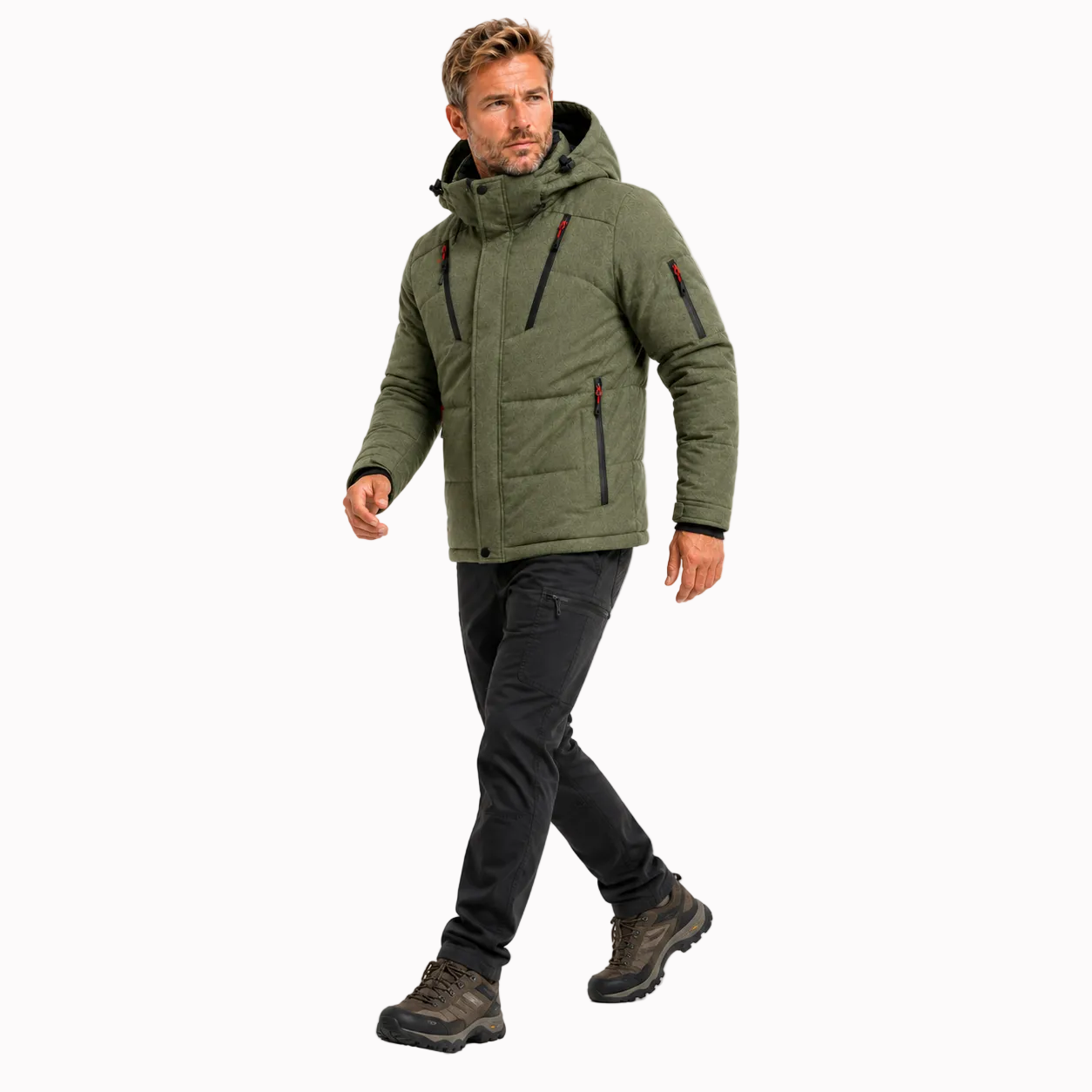 Jaqueta Puffer Térmica Masculina de Pluma Tech Lemartine