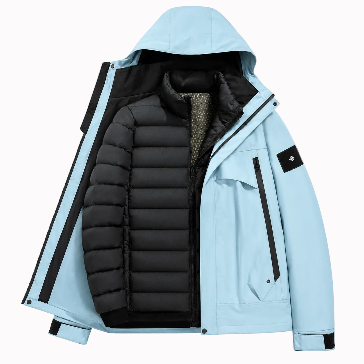 Jaqueta 3 em 1 Puffer NorthPeak Lemartine