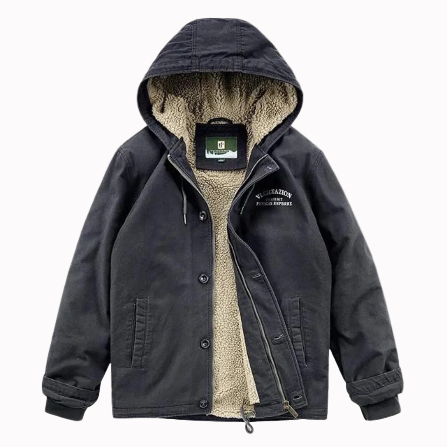 Jaqueta Bomber Masculina Parka de Lã Lemartine