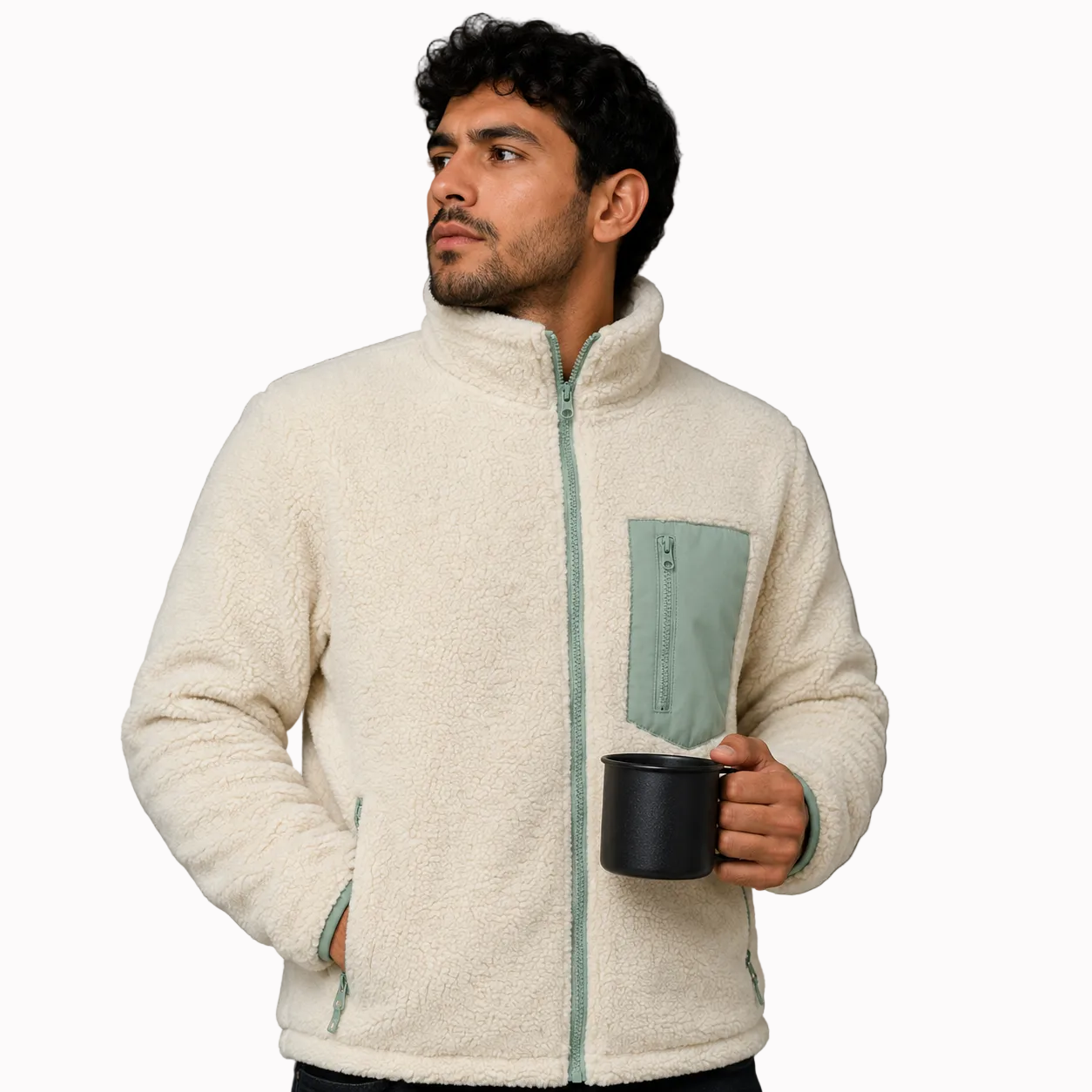 Jaqueta Masculina Puffer 2 em 1 Reversível Andes Lemartine
