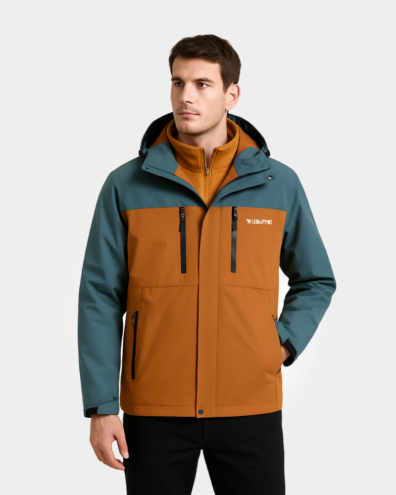 Jaqueta 3 em 1 Masculina Impermeável Térmica Lemartine