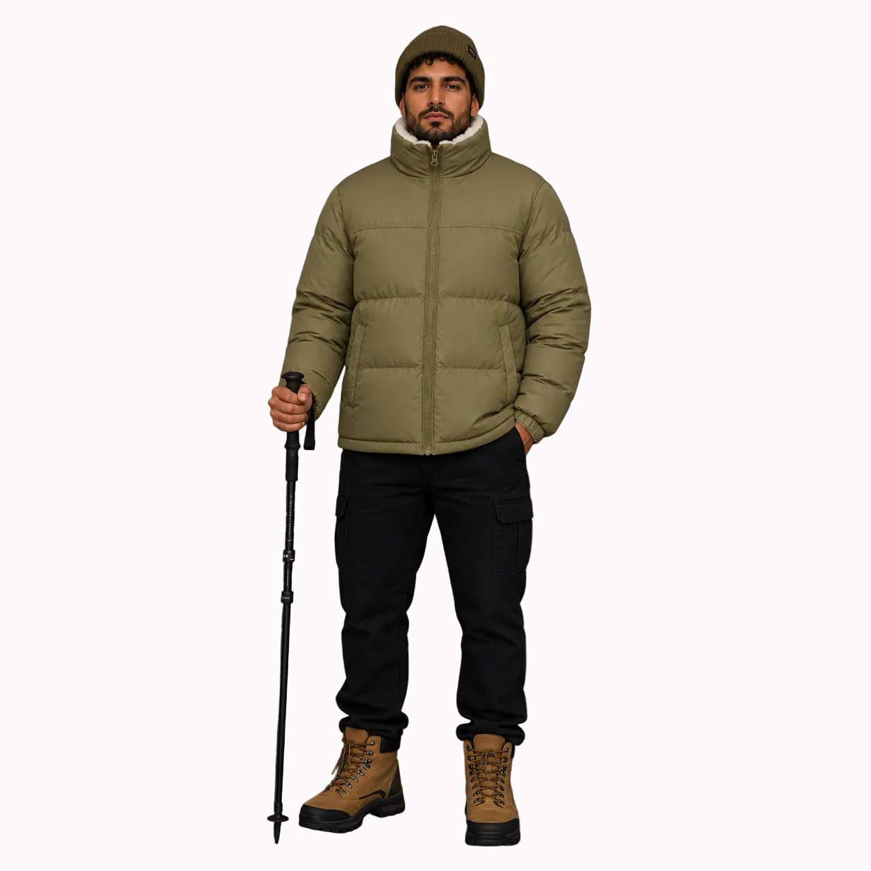 Jaqueta Masculina Puffer 2 em 1 Reversível Andes Lemartine