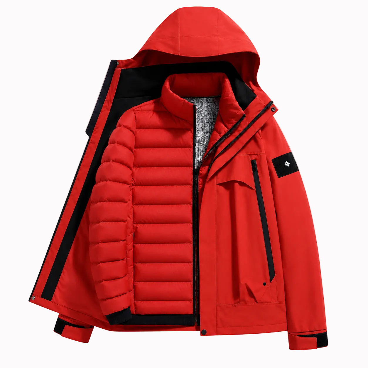 Jaqueta 3 em 1 Puffer NorthPeak Lemartine