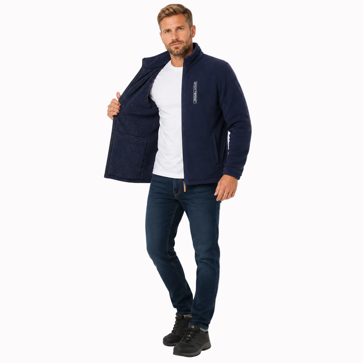 Jaqueta Masculina Fleece de Lã Térmica Lemartine