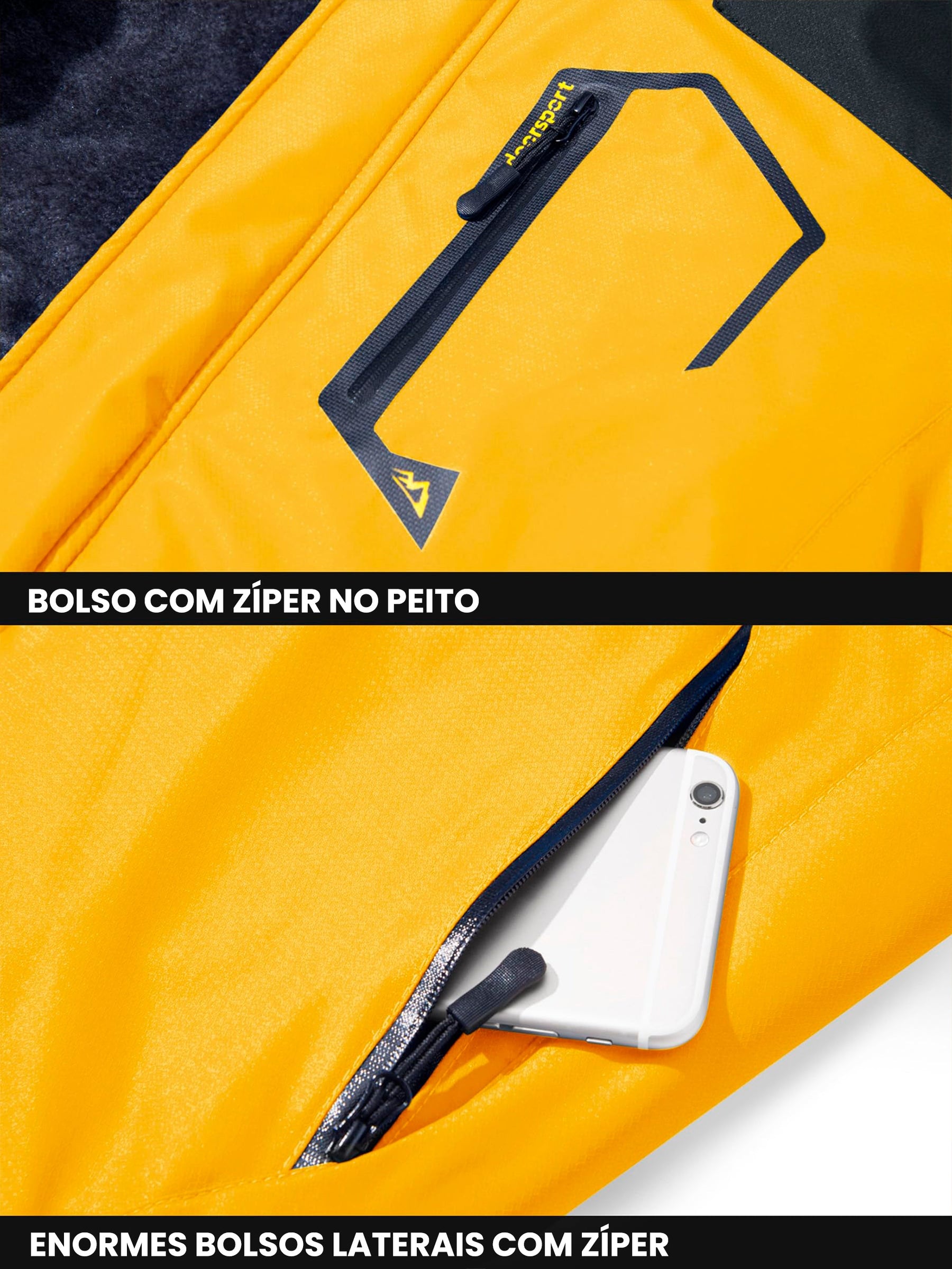 Jaqueta Térmica Masculina Impermeável Outdoor Lemartine