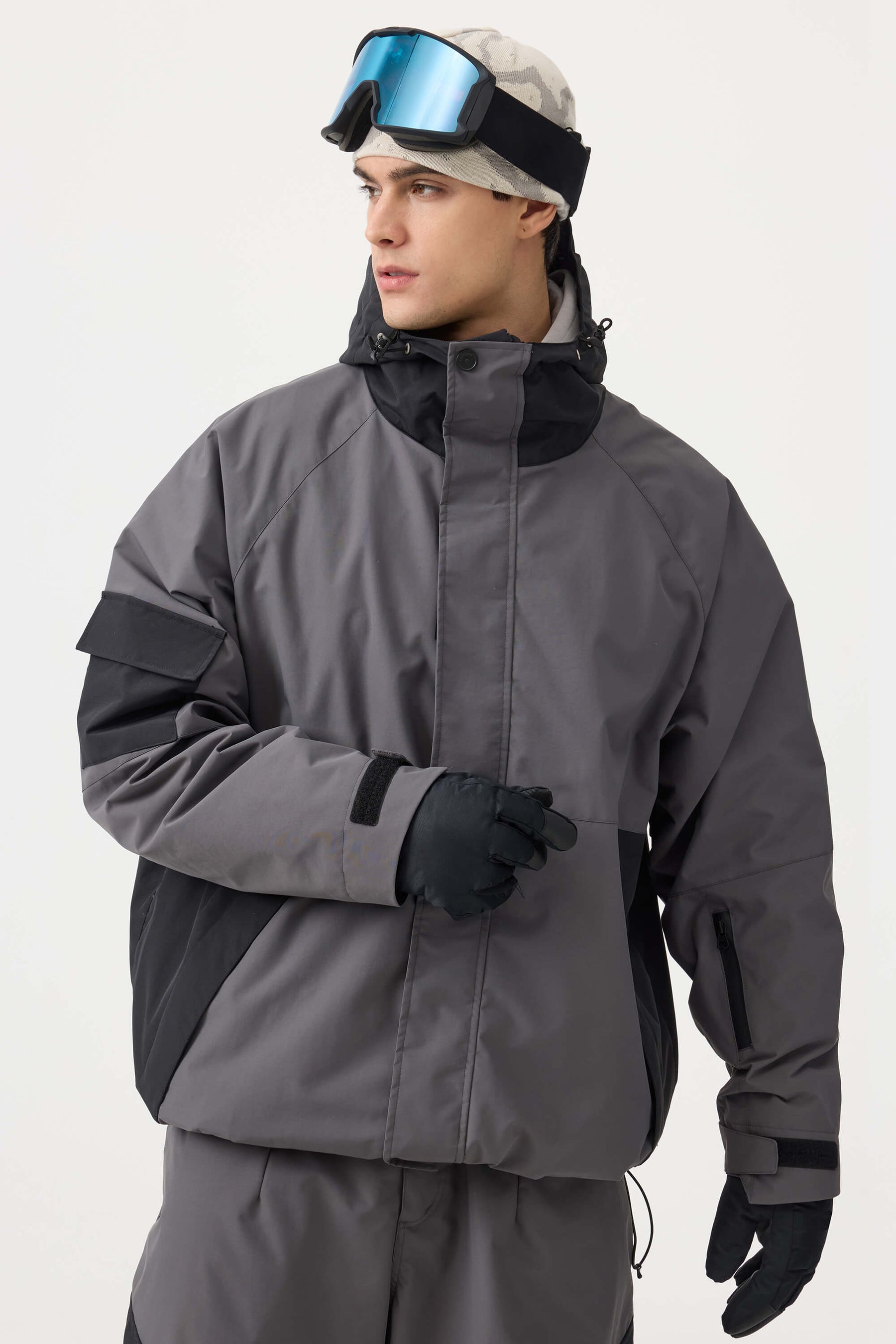 Jaqueta de Neve Masculina Raglan Impermeável e Respirável Lemartine