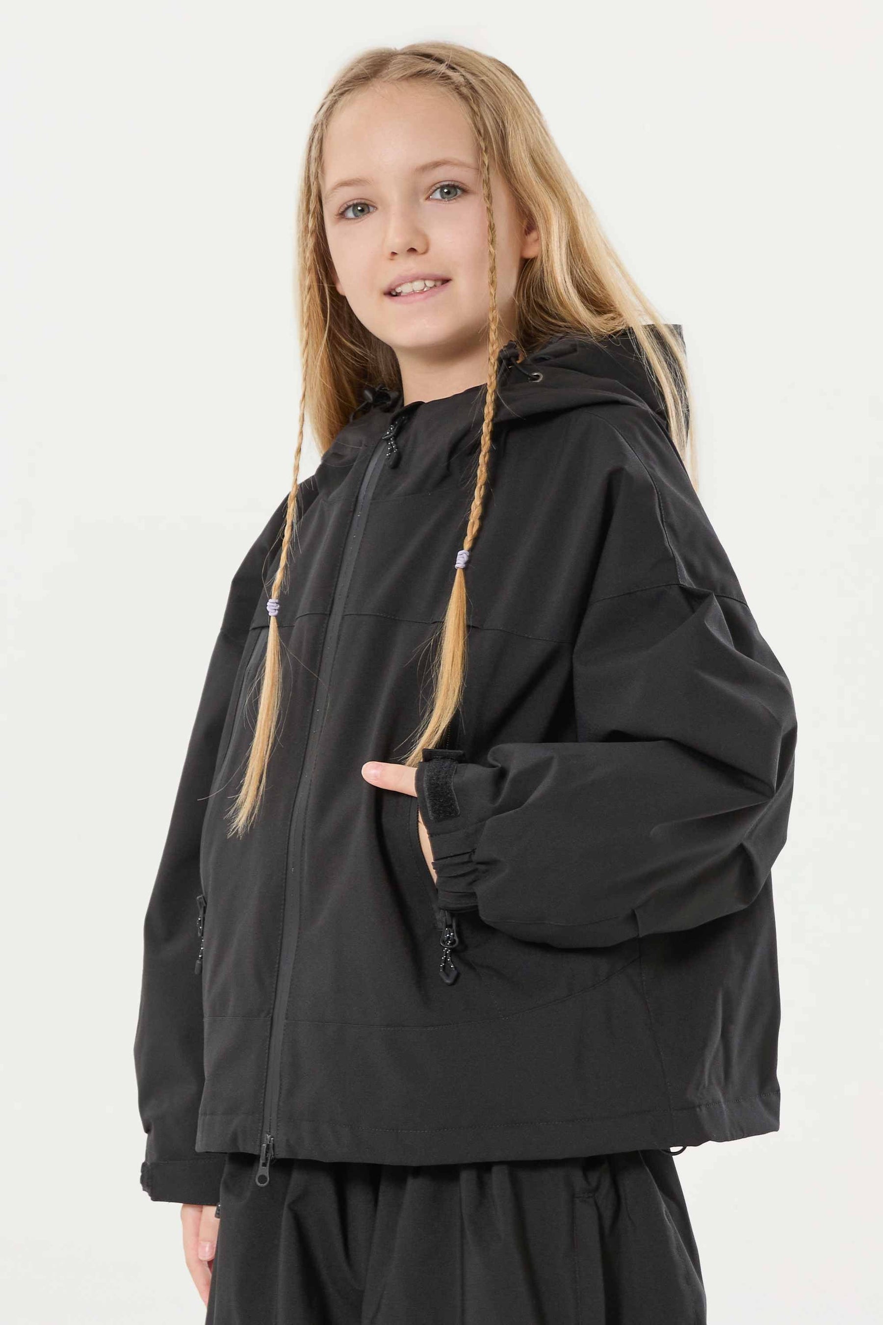 Jaqueta Infantil Feminina Big Ear Impermeável Lemartine