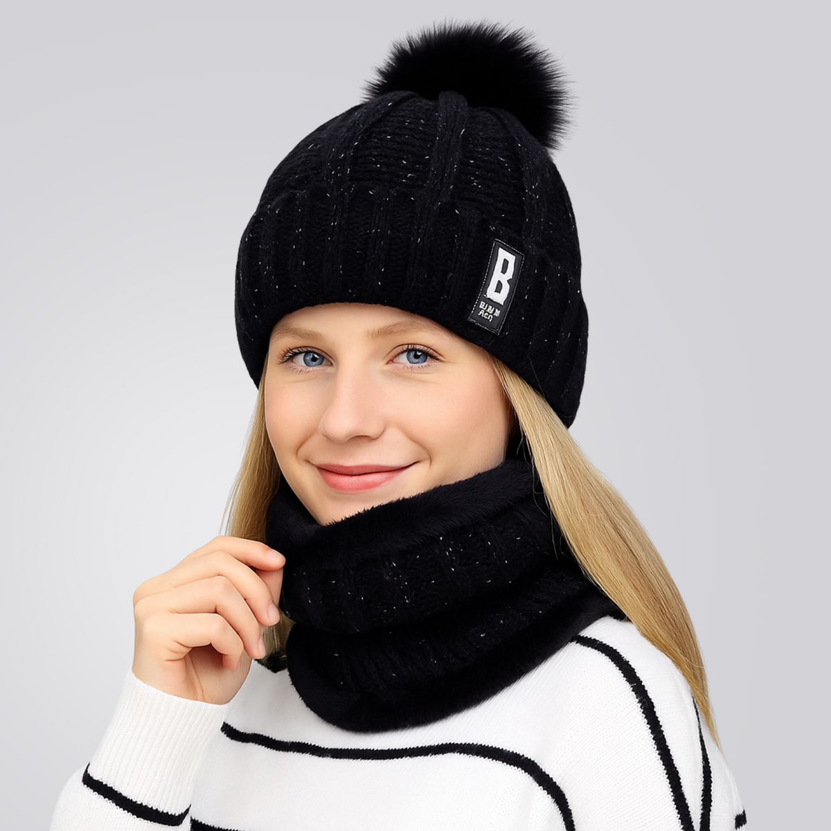 Gorro e Protetor de Pescoço Feminino Confort | Lemartine