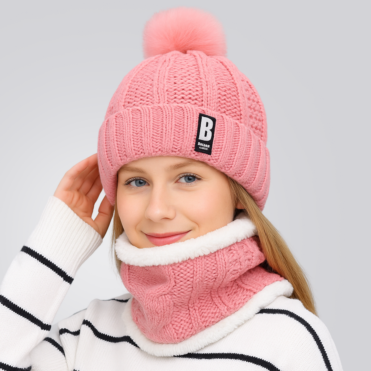 Gorro e Protetor de Pescoço Feminino Confort | Lemartine