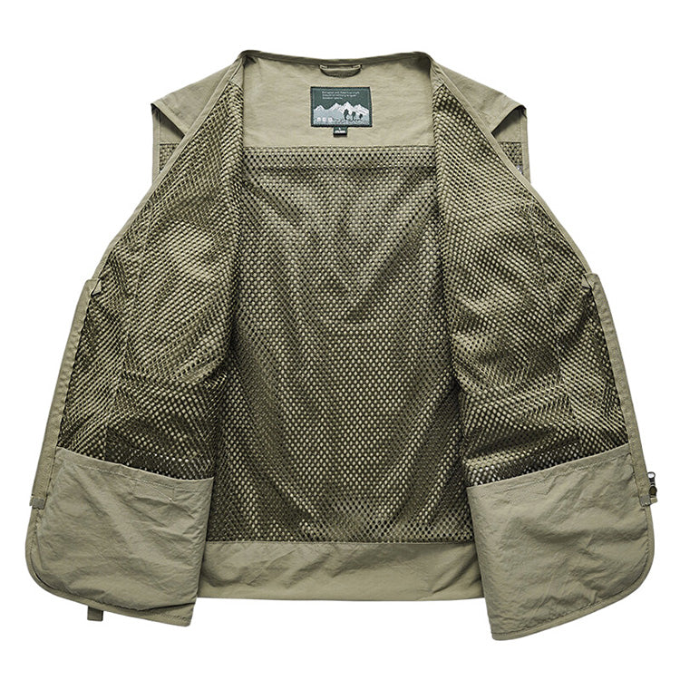Colete Masculino Outdoor Multifuncional com Bolsos Táticos | Lemartine