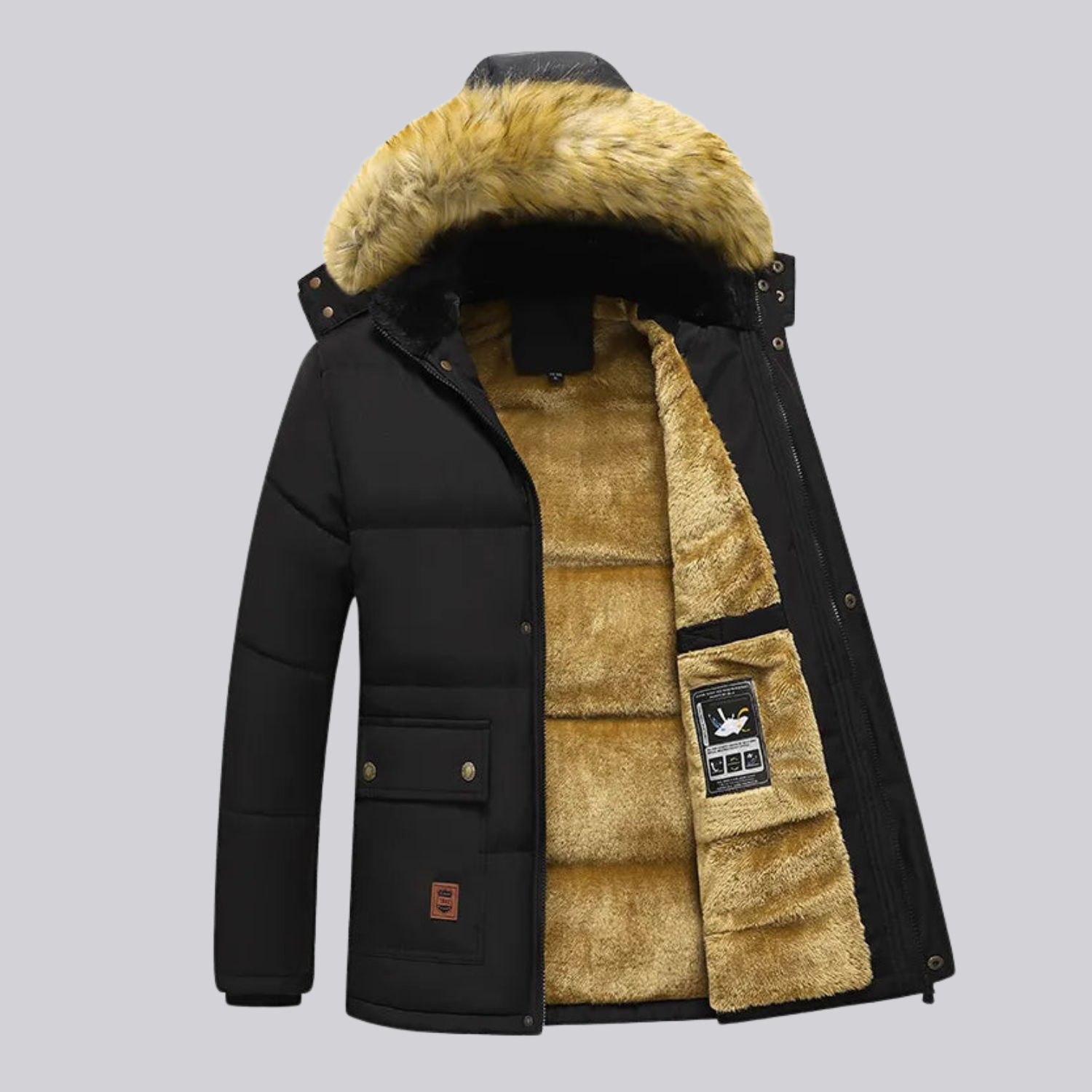 Jaqueta Térmica de lã Masculina de Inverno | Lemartine