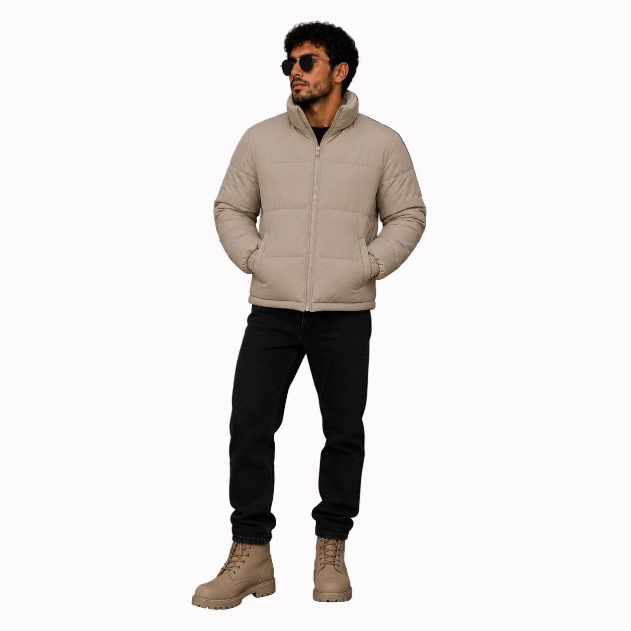 Jaqueta Masculina Puffer 2 em 1 Reversível Andes Lemartine