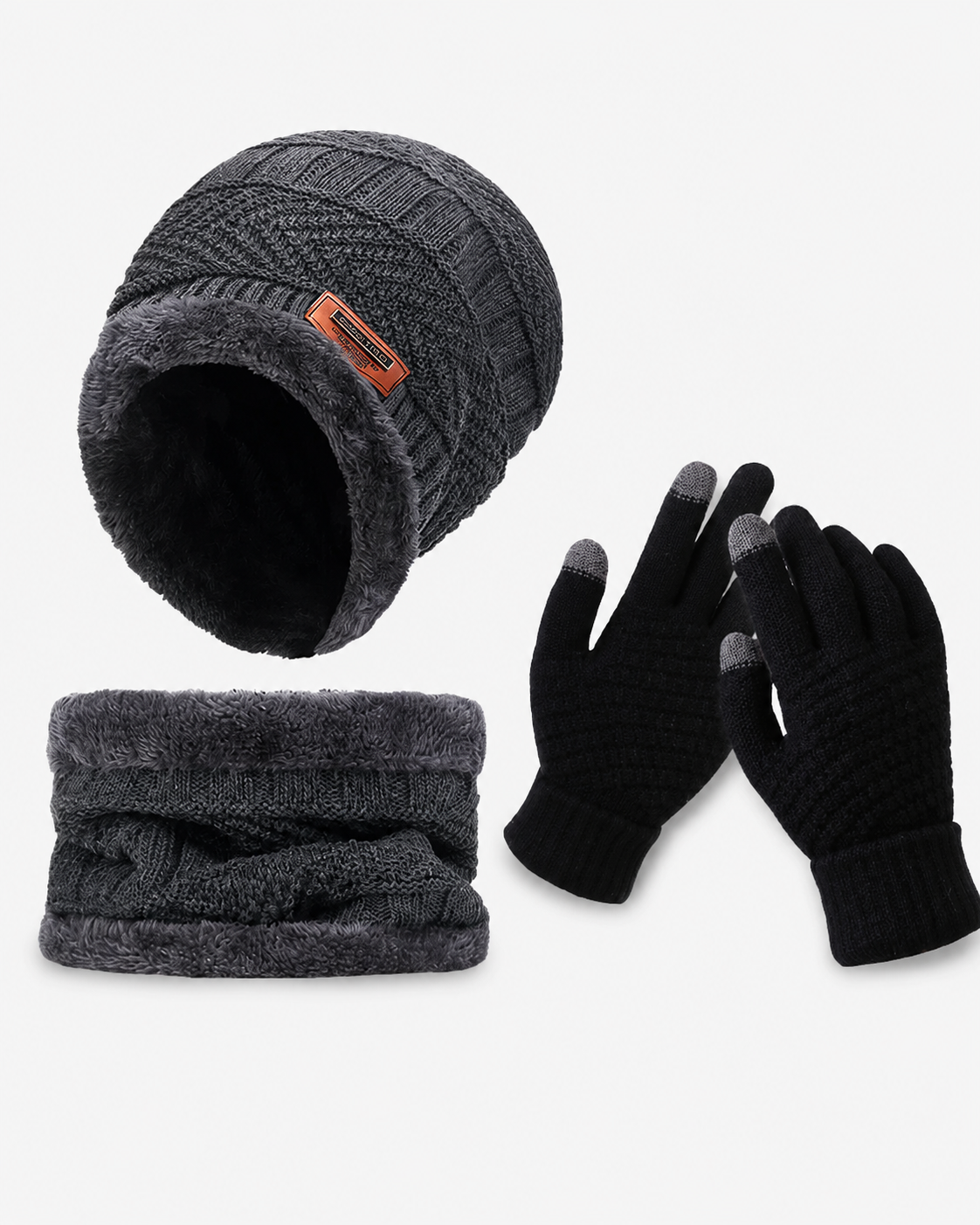 Gorro e Protetor de Pescoço de Lã Lemartine + LUVA GRÁTIS