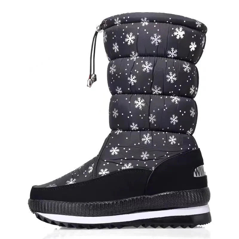 Bota Feminina Forrada em Lã para Neve Lemartine