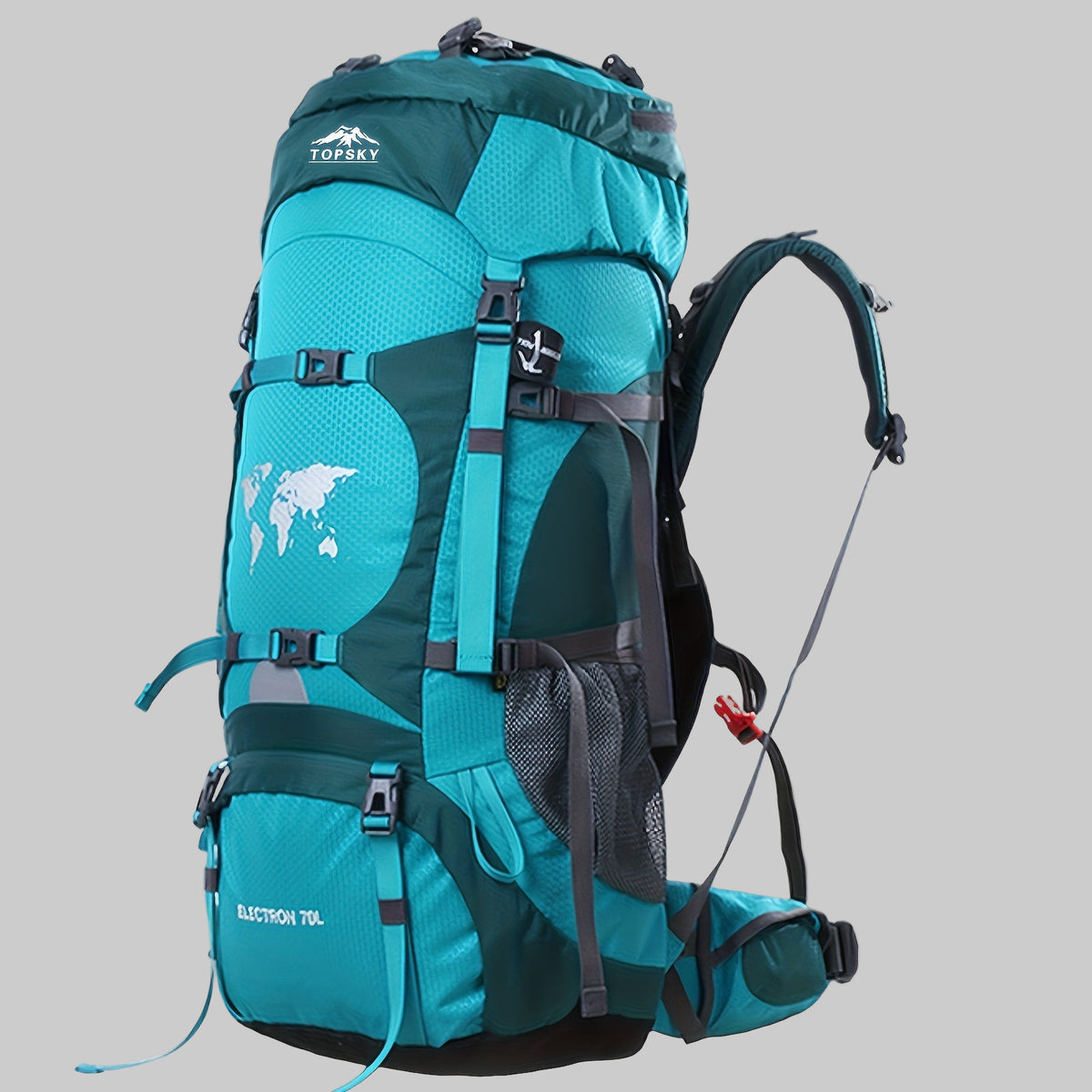 Mochila de Trilha Topsky 70L com Ajuste de Altura + Capa de Chuva | Lemartine