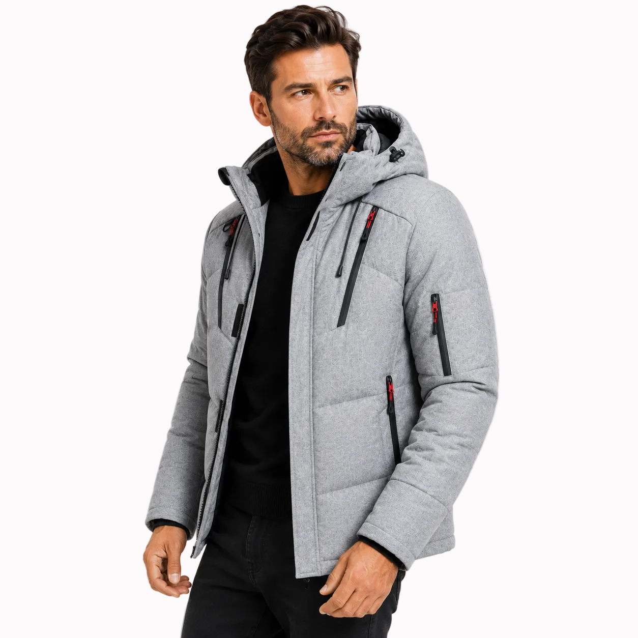 Jaqueta Puffer Térmica Masculina de Pluma Tech Lemartine