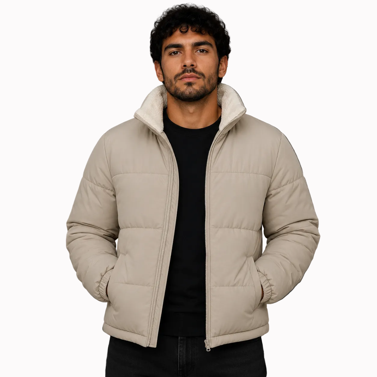 Jaqueta Masculina Puffer 2 em 1 Reversível Andes Lemartine