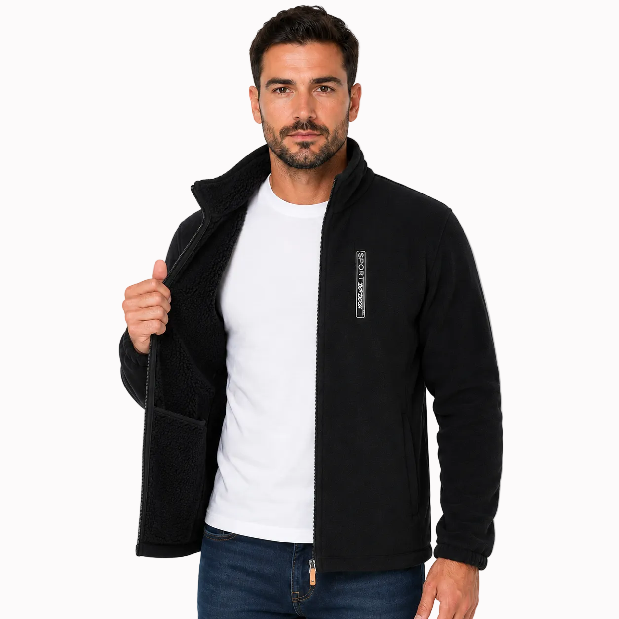 Jaqueta Masculina Fleece de Lã Térmica Lemartine