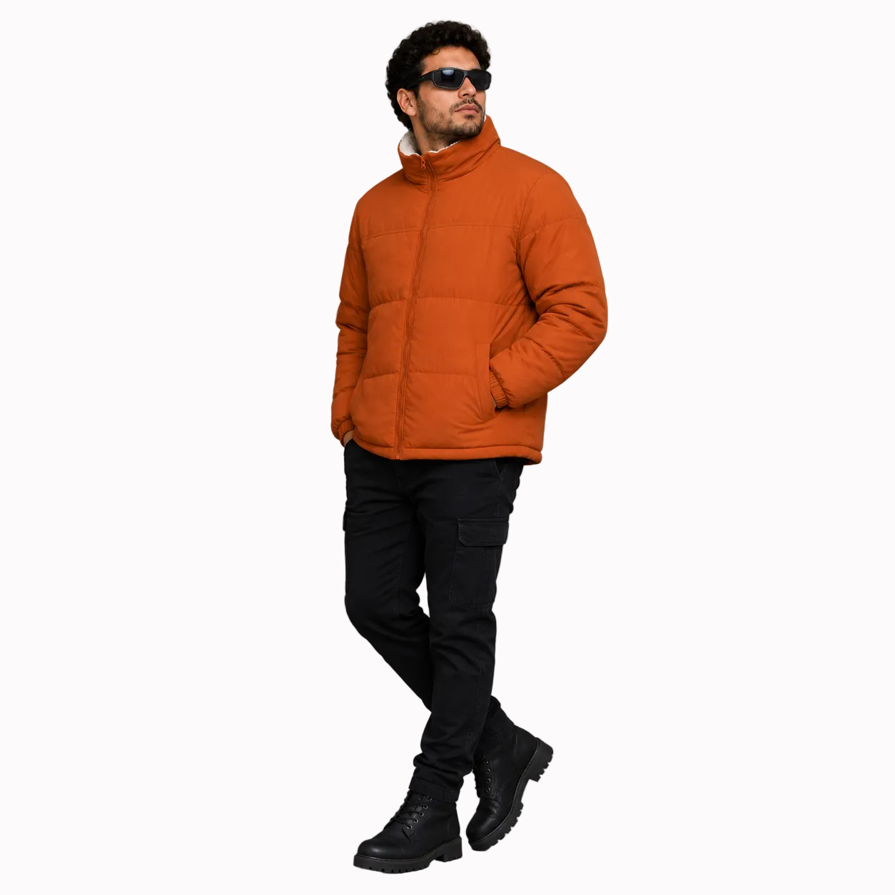 Jaqueta Masculina Puffer 2 em 1 Reversível Andes Lemartine