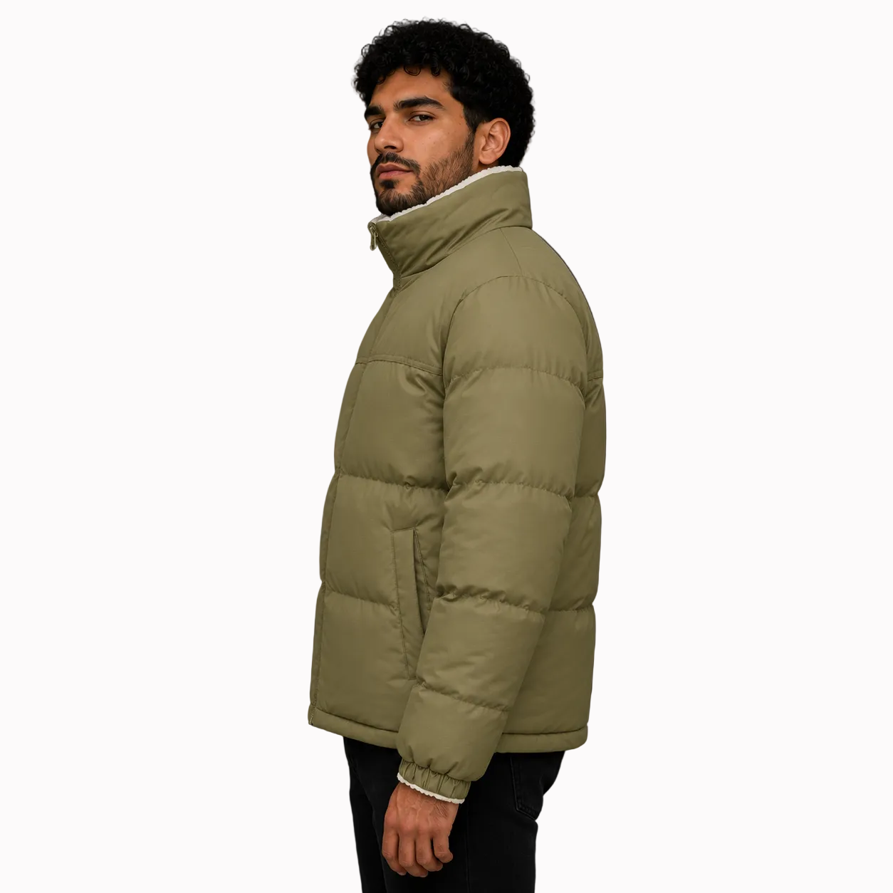 Jaqueta Masculina Puffer 2 em 1 Reversível Andes Lemartine