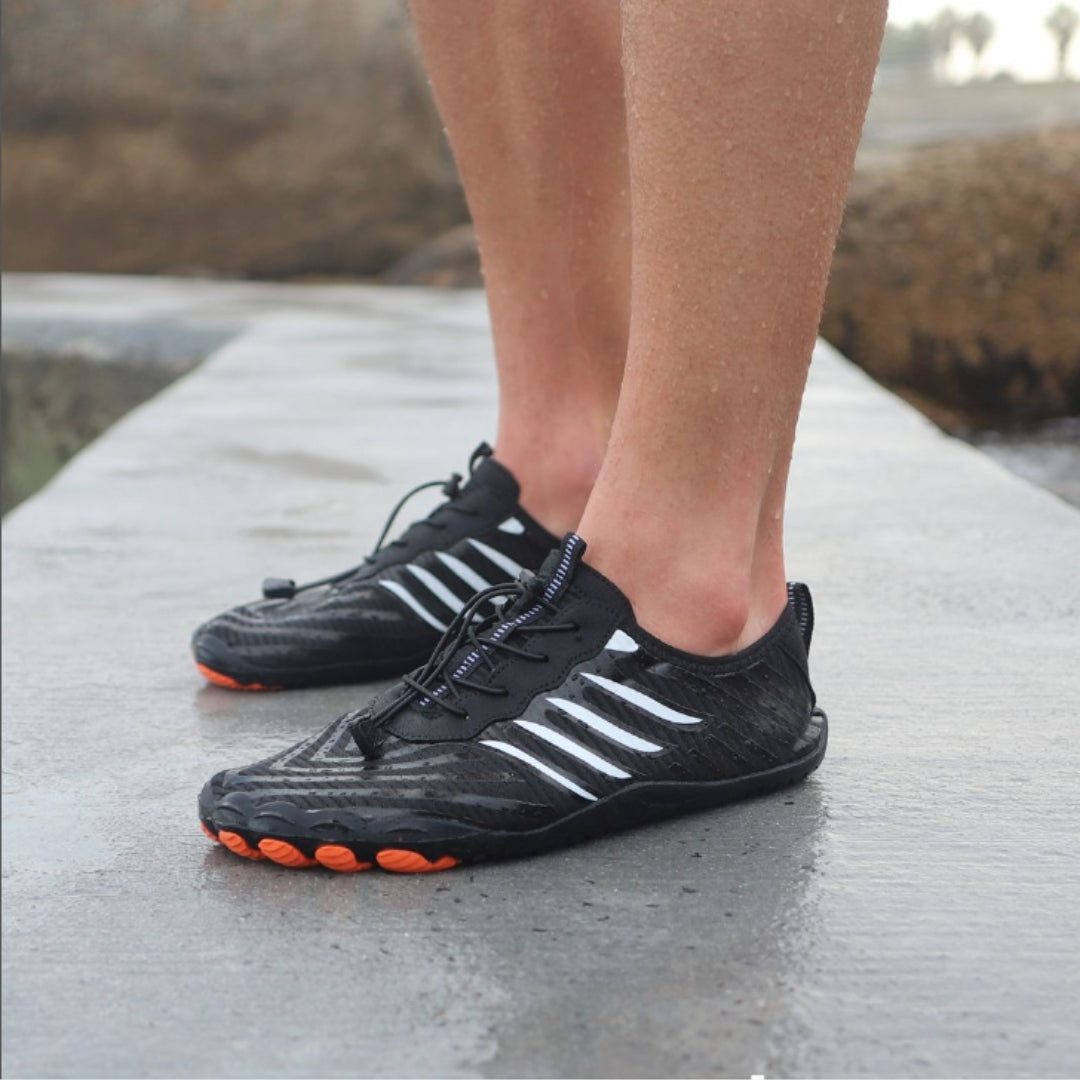Sapato Aquático Barefoot Ultra Leve Unissex Lemartine Preto
