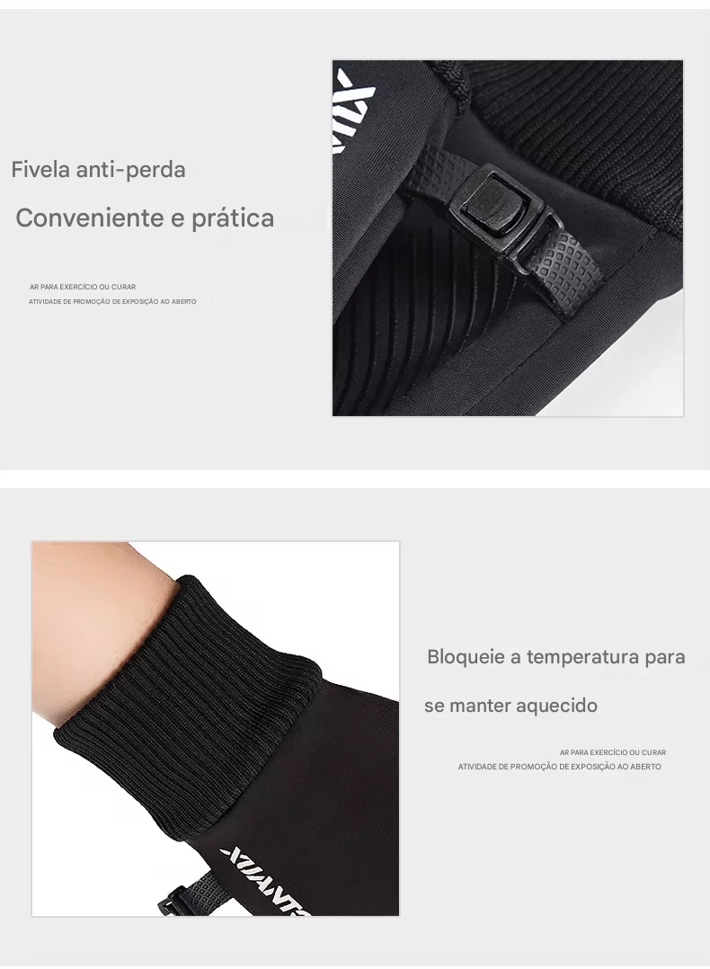Luva Inverno Impermeável Touchscreen Lemartine