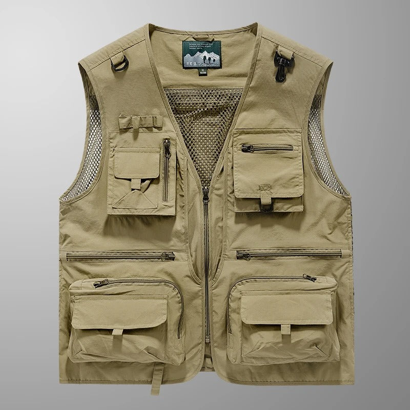 Colete Masculino Outdoor Multifuncional com Bolsos Táticos | Lemartine
