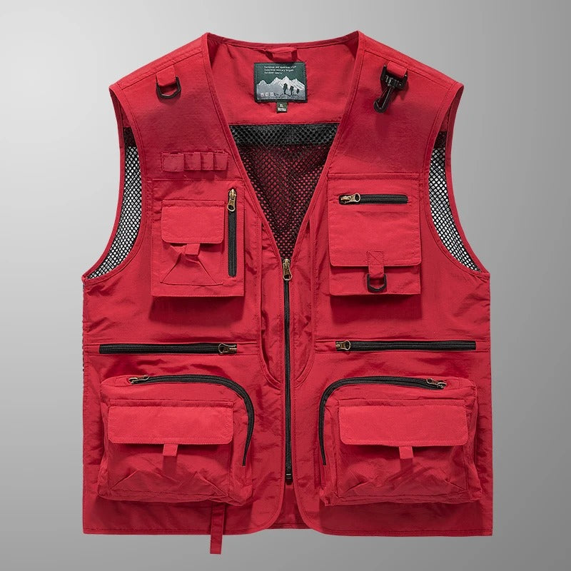 Colete Masculino Outdoor Multifuncional com Bolsos Táticos | Lemartine