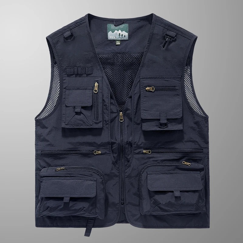 Colete Masculino Outdoor Multifuncional com Bolsos Táticos | Lemartine