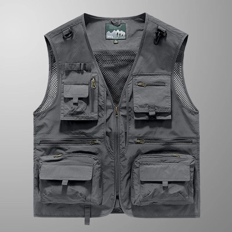 Colete Masculino Outdoor Multifuncional com Bolsos Táticos | Lemartine