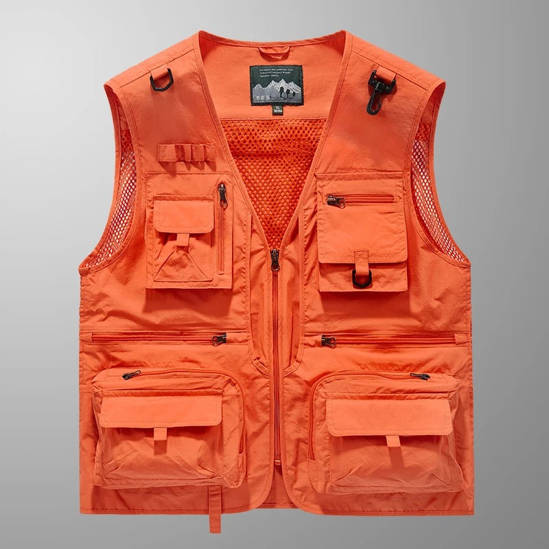 Colete Masculino Outdoor Multifuncional com Bolsos Táticos | Lemartine