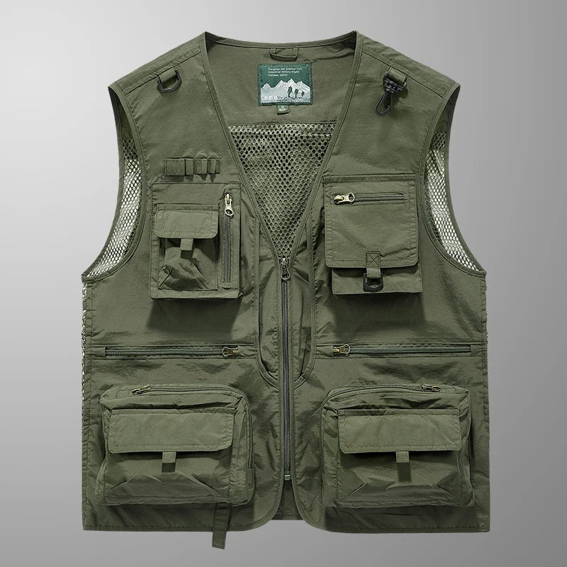 Colete Masculino Outdoor Multifuncional com Bolsos Táticos | Lemartine