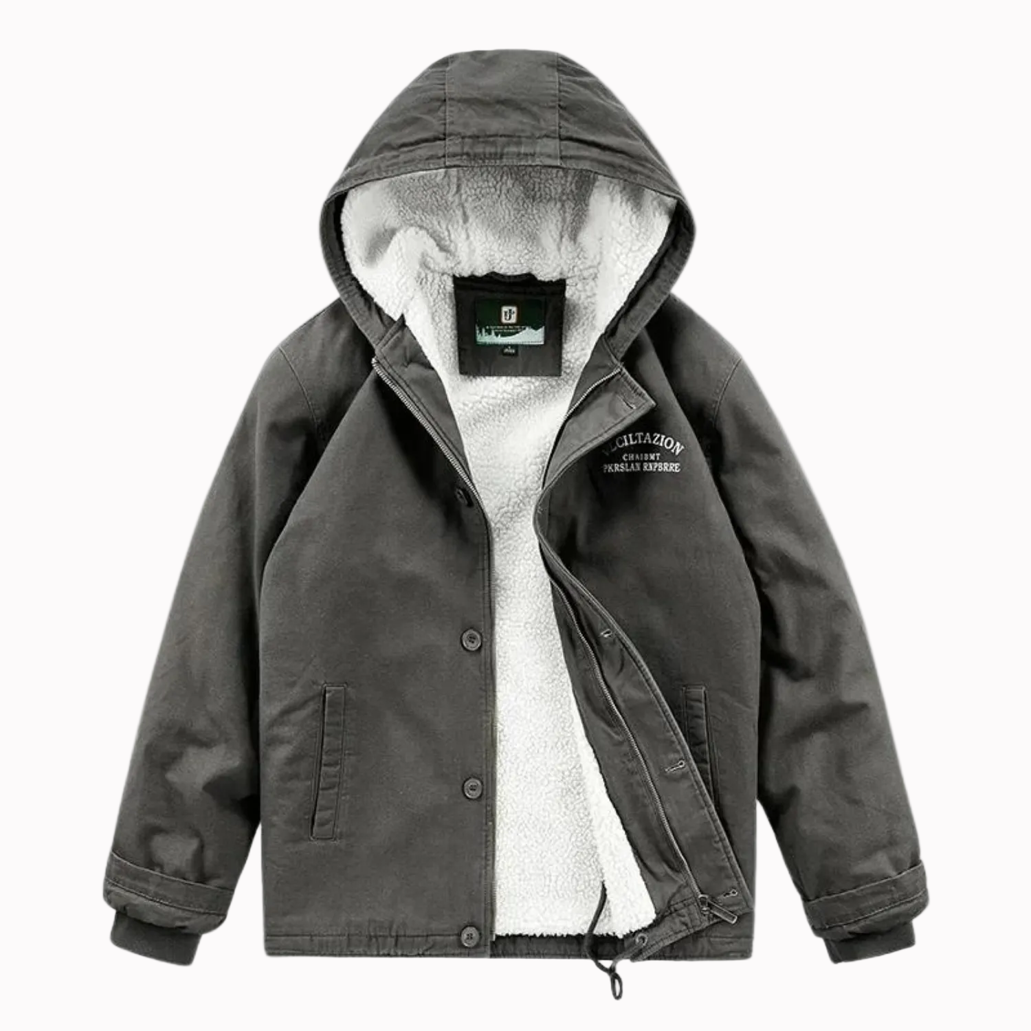 Jaqueta Bomber Masculina Parka de Lã Lemartine