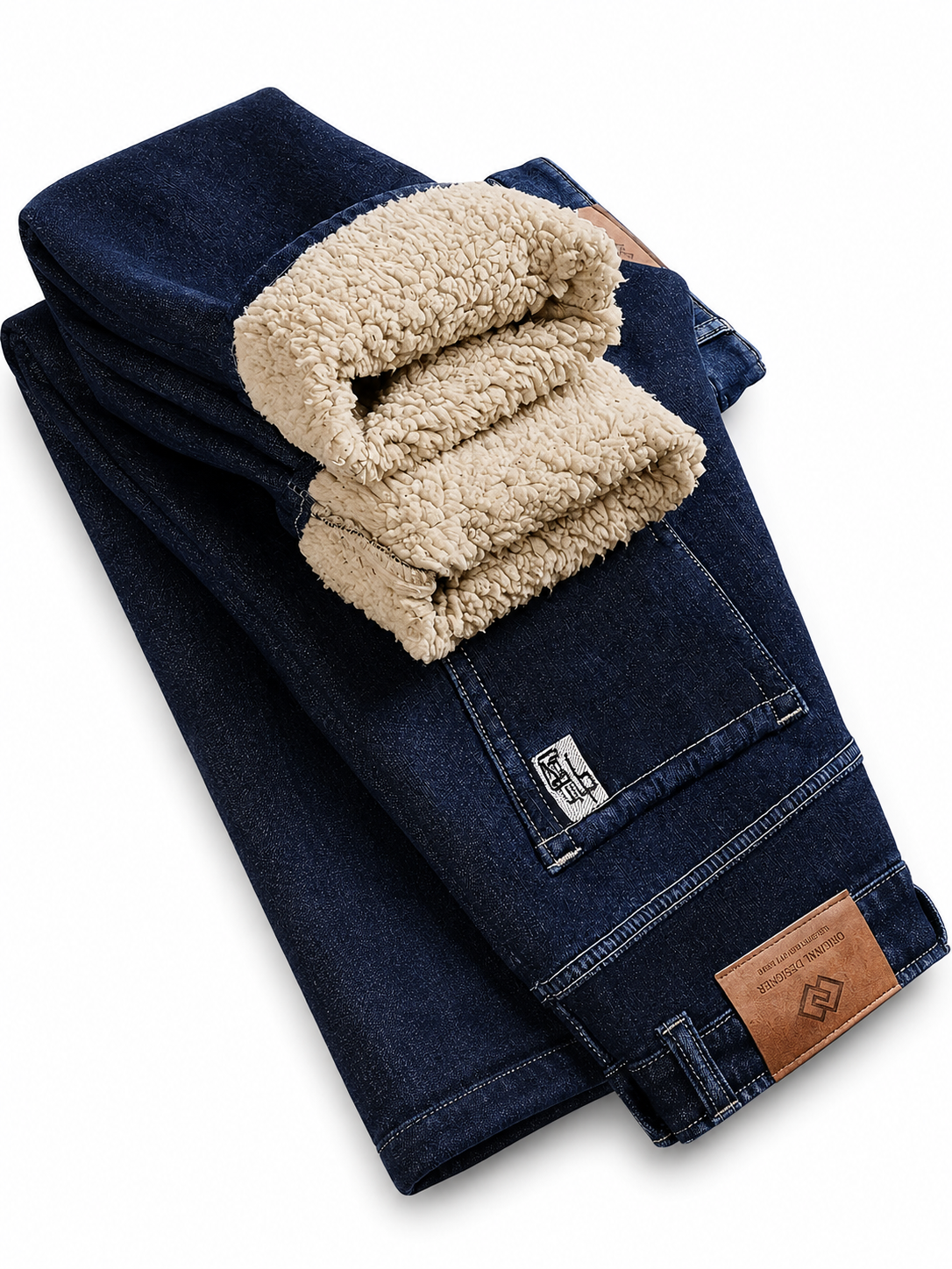 Calça Jeans Masculina Forrada para Inverno Lemartine