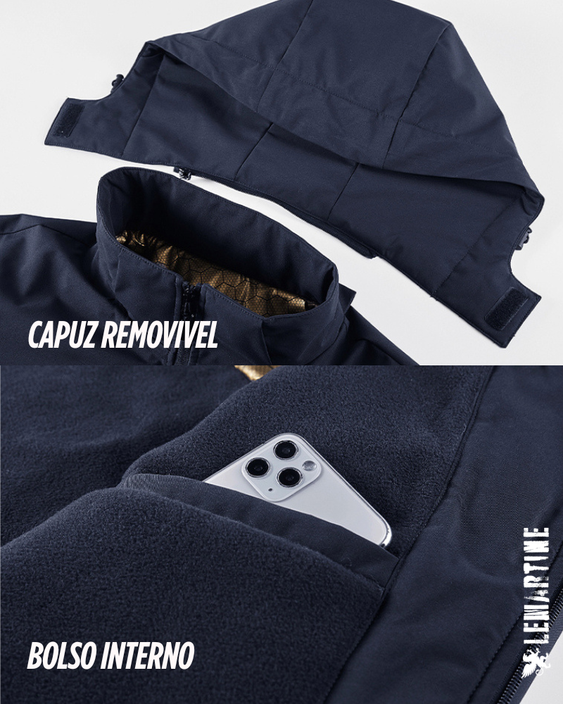 Jaqueta Tática Masculina Softshell Impermeável Lemartine