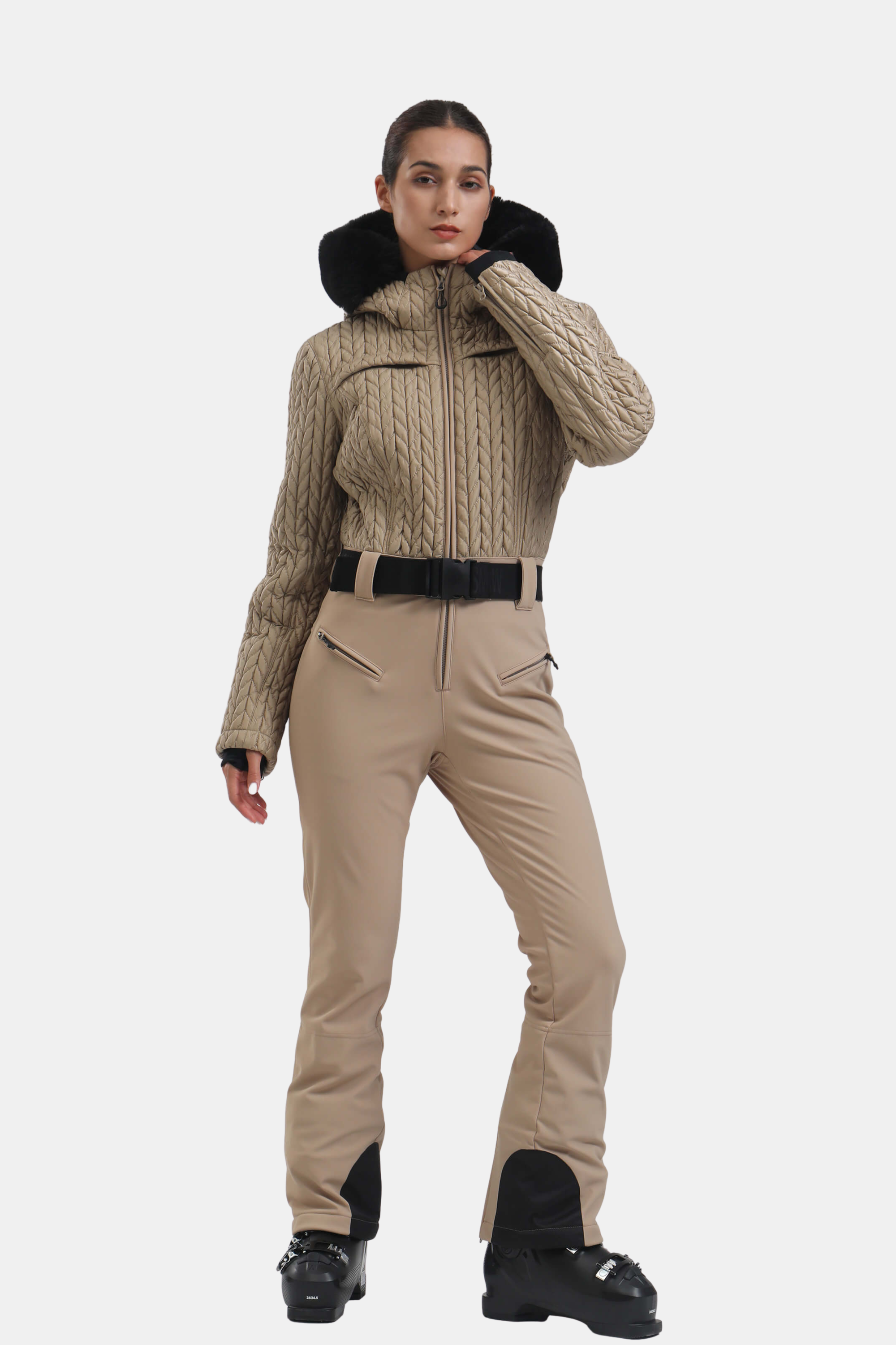 Macacão de Ski Feminino Shirred Lemartine