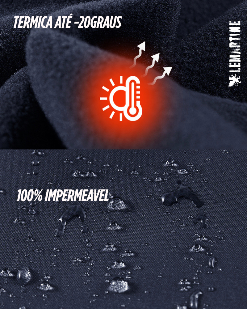 Jaqueta Tática Masculina Softshell Impermeável Lemartine