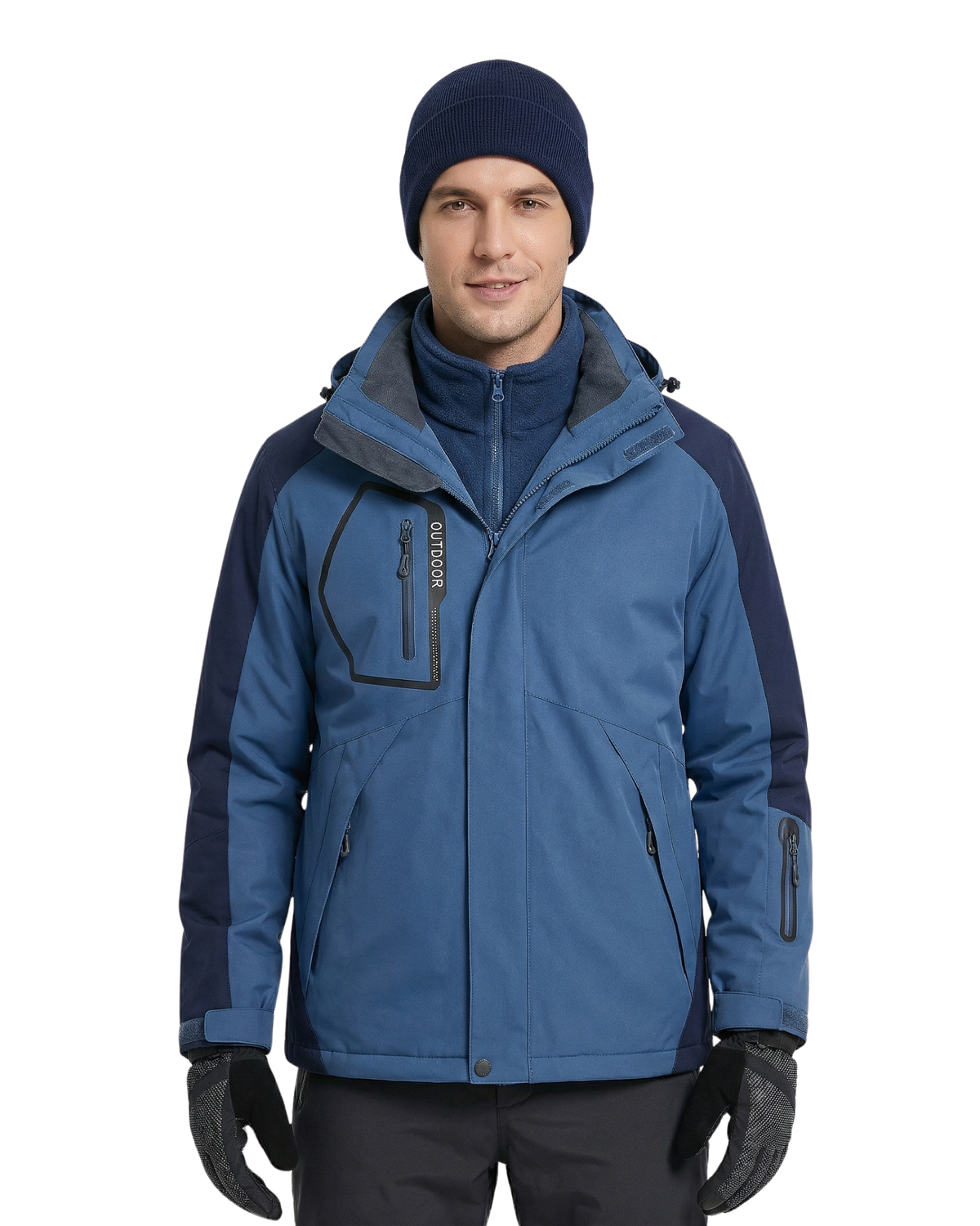 Jaqueta 3 em 1 Masculina Impermeável Inverno Lemartine