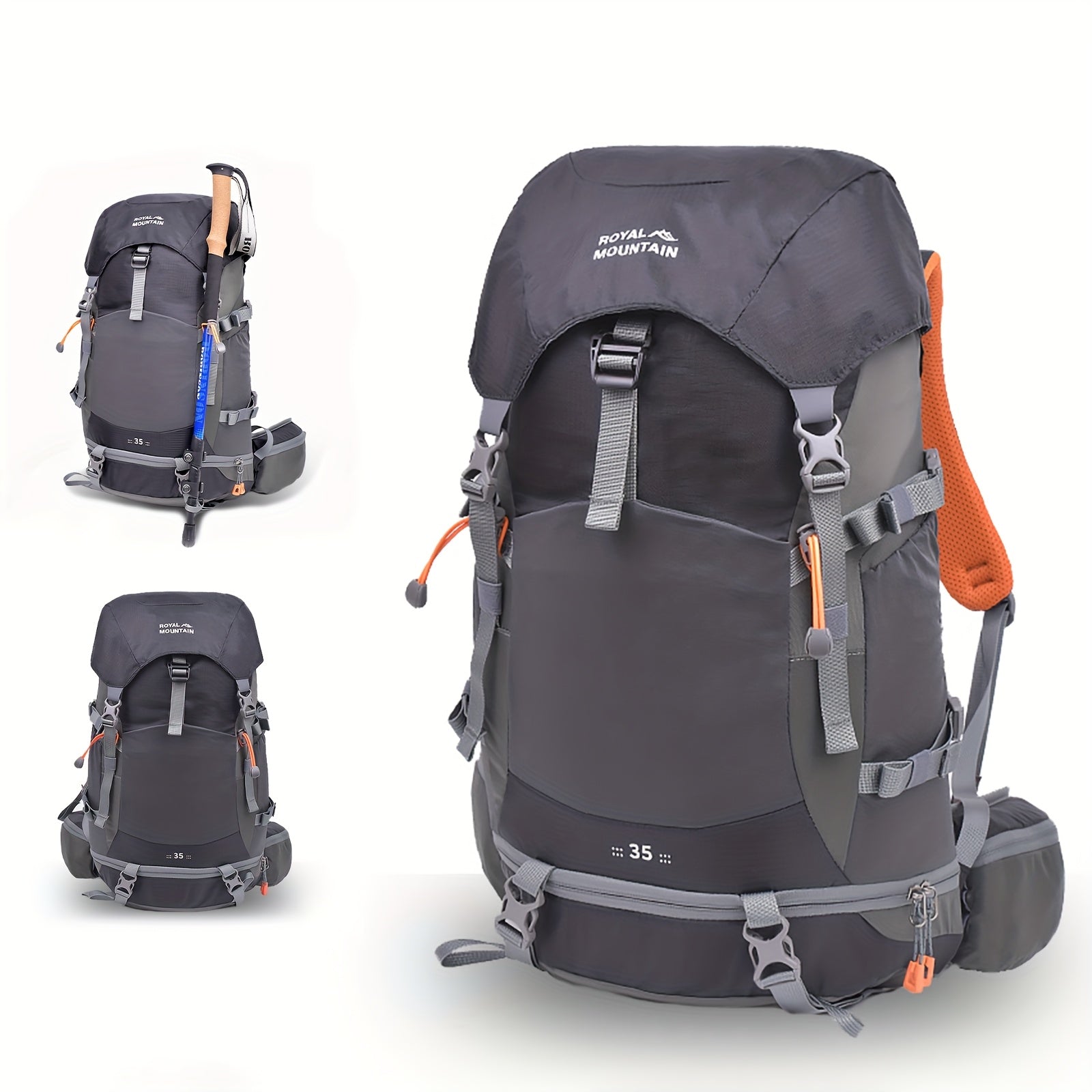 Mochila de Caminhada Suporte para Trekking 35L | Lemartine