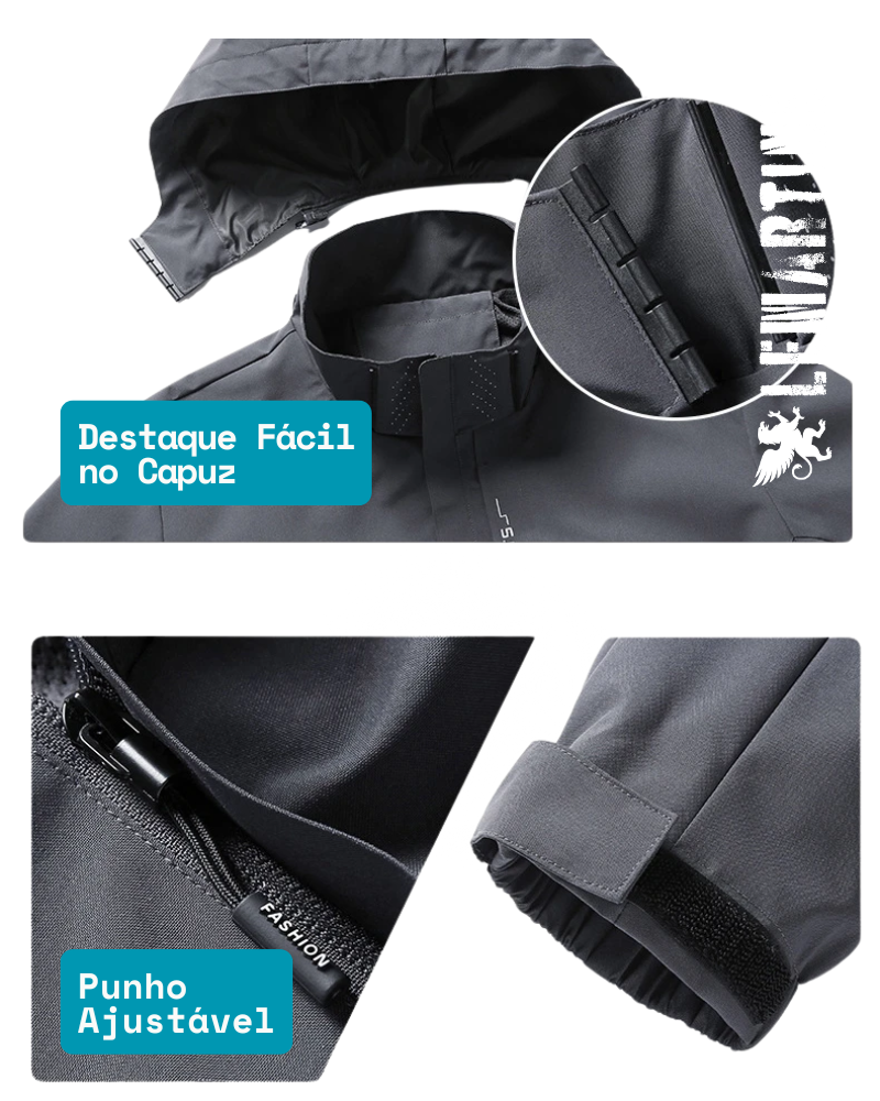 Jaqueta Impermeável Masculina respirável Lemartine