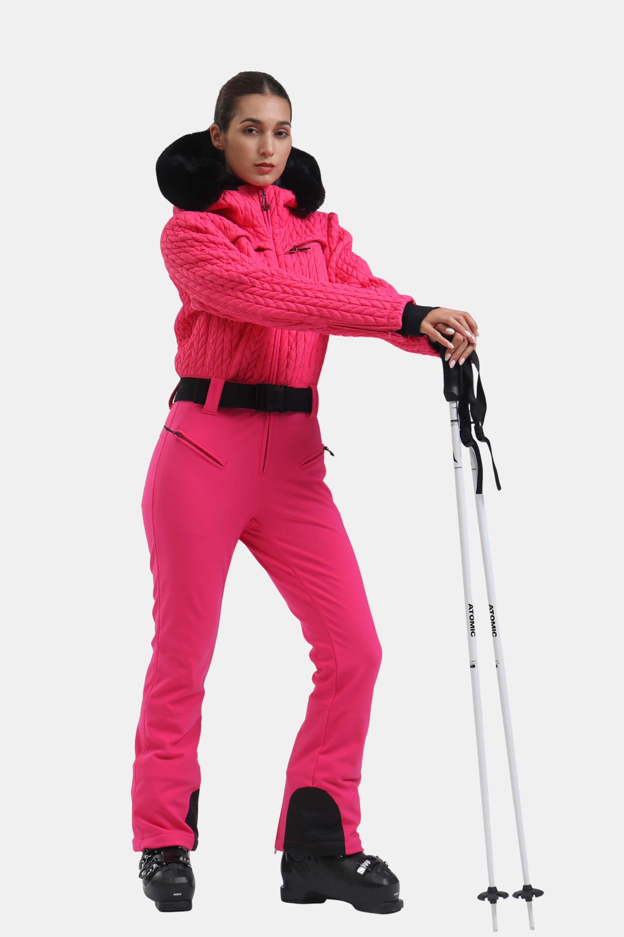 Macacão de Ski Feminino Shirred Lemartine