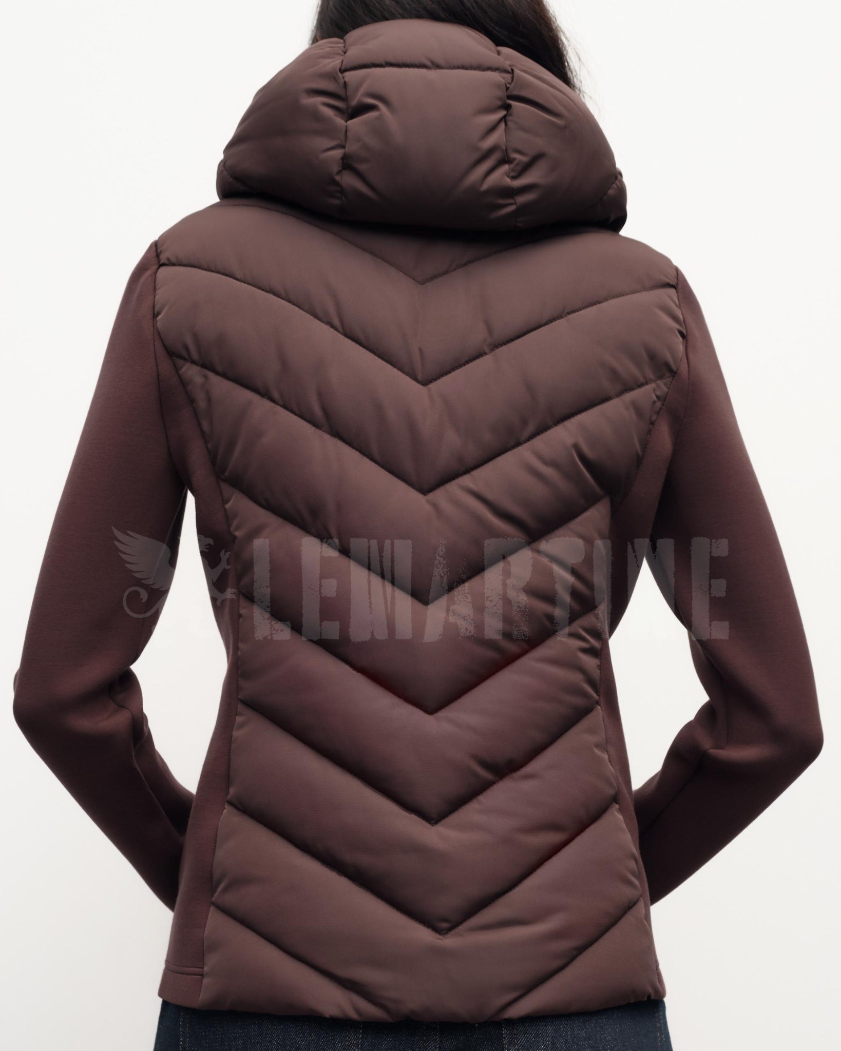 Jaqueta Acolchoada Feminina Marrom Fahart | Lemartine