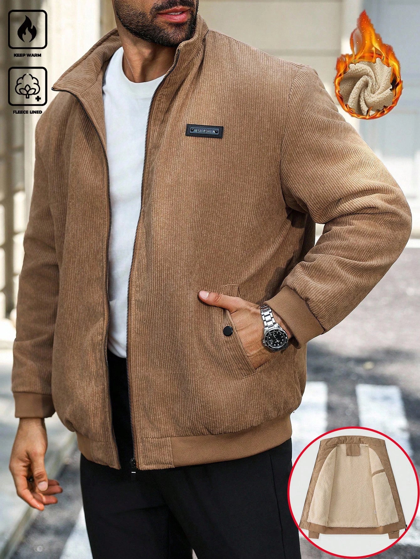 Jaqueta Masculina Termica de lã Frost Lemartine