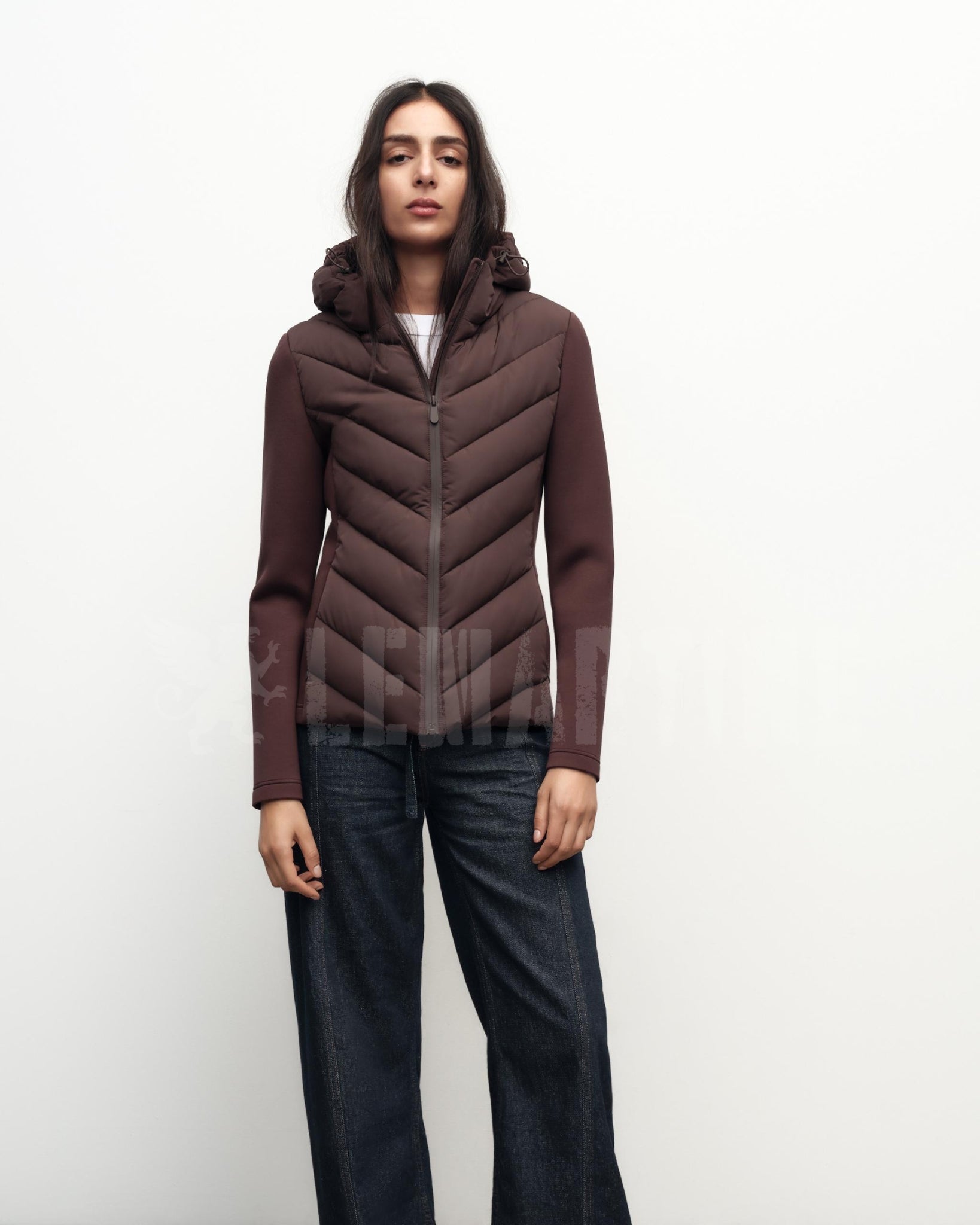 Jaqueta Acolchoada Feminina Marrom Fahart | Lemartine