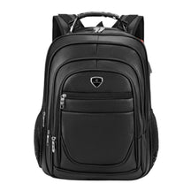 Mochila Couro PU Grande Executiva Para Notebook Trabalho Faculdade Reforçada Cabo De Aço USB | Lemartine