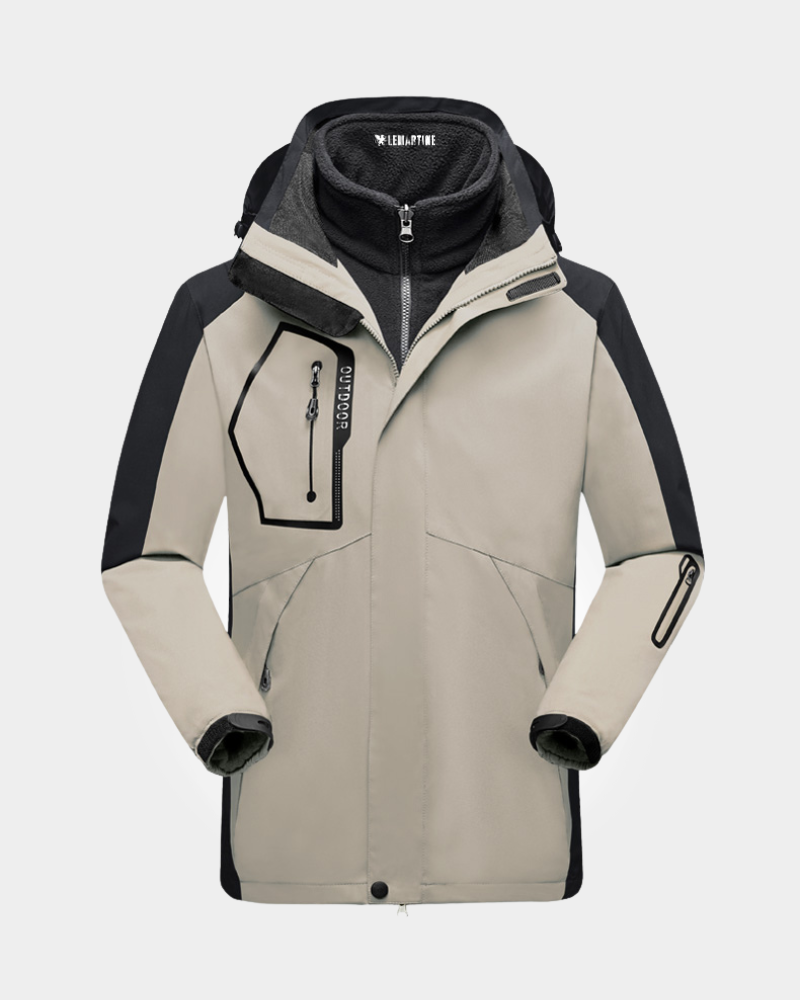 Jaqueta 3 em 1 Masculina Impermeável Inverno Lemartine