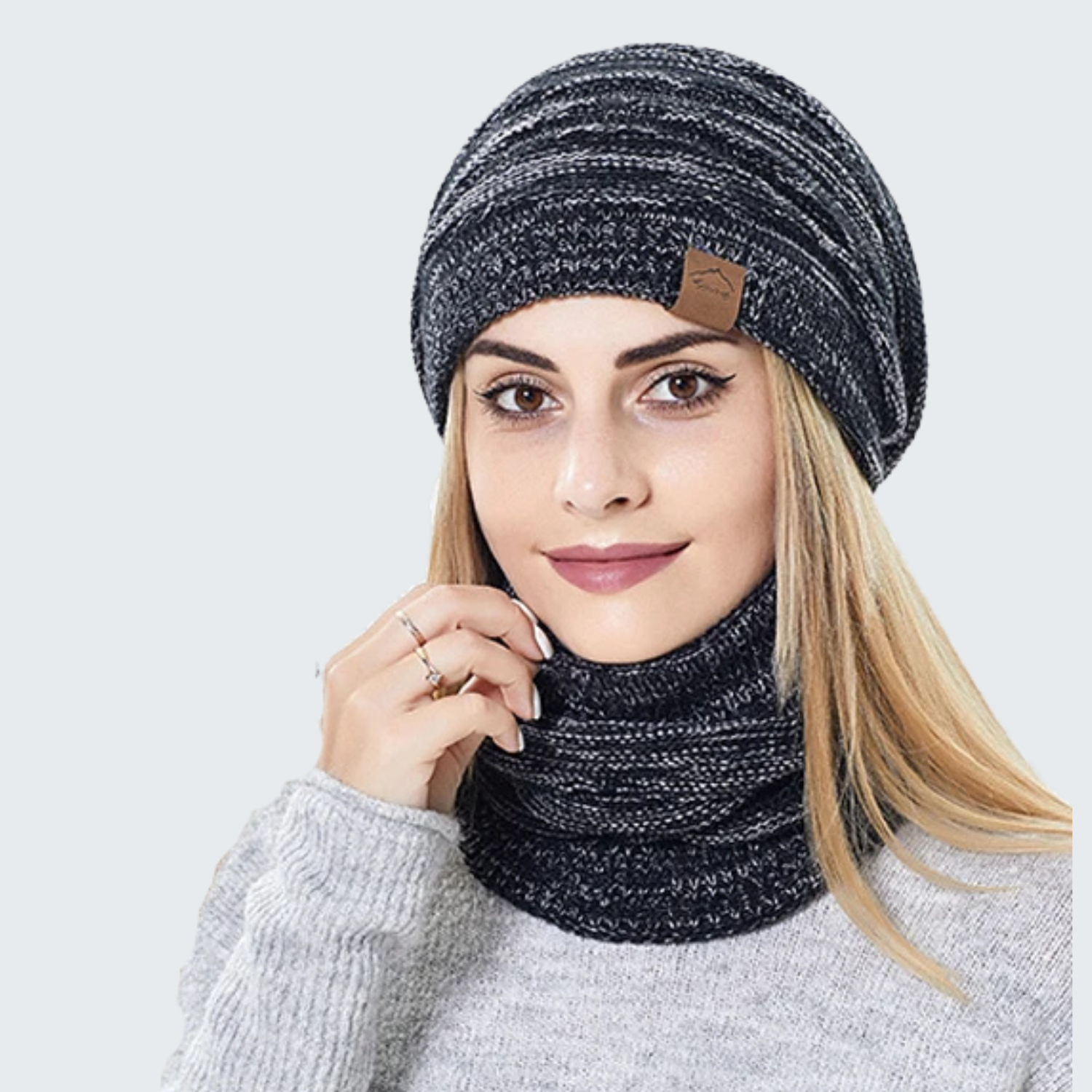 Gorro e Protetor de Pescoço Lã Feminino | Lemartine