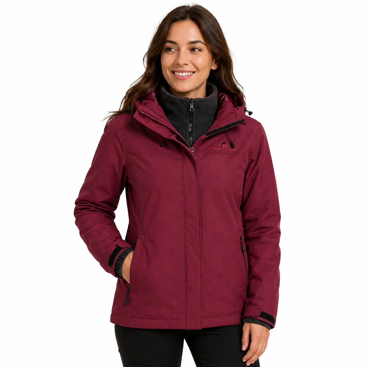 Jaqueta 3 em 1 Feminina Térmica Camel Crown Lemartine