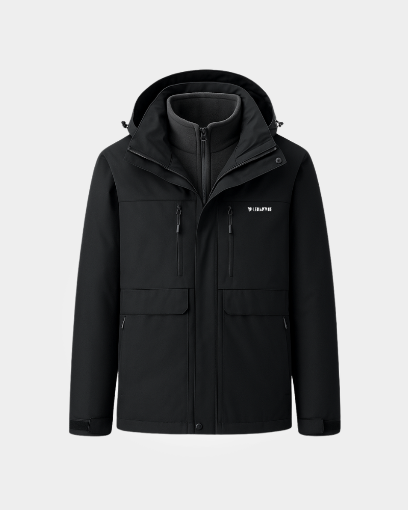 Jaqueta 3 em 1 Masculina Impermeável Térmica Lemartine