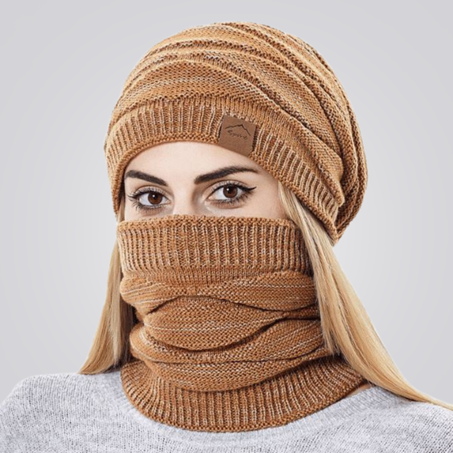 Gorro e Protetor de Pescoço Lã Feminino | Lemartine